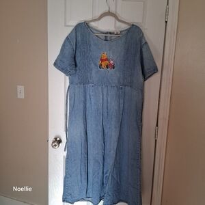 Short Sleeve Denim Disney Dress
